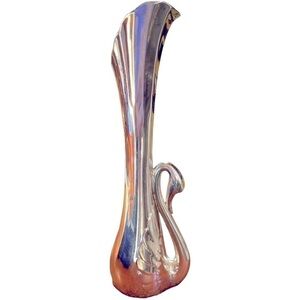 𝅺silver plated swan bud vase, charming, excellent condition, from 1980’s